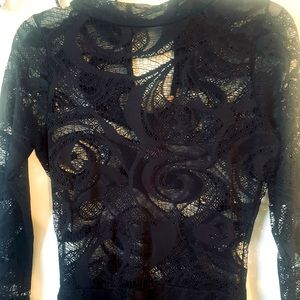 Lovely Lace Black Body Dress
